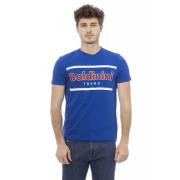 Baldinini Bl Bomull Herr T-shirt Trend Blue, Herr