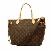 Louis Vuitton Vintage Pre-owned Tyg axelremsvskor Brown, Dam