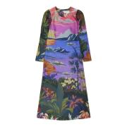 Munthe Midi Dresses Purple, Dam