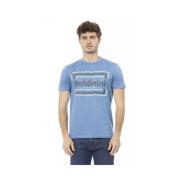 Baldinini Stilren Bl Bomull Herr T-shirt Blue, Herr