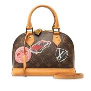 Louis Vuitton Vintage Pre-owned Canvas handvskor Brown, Dam