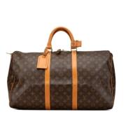 Louis Vuitton Vintage Pre-owned Canvas resvskor Brown, Dam