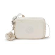 Kipling Justerbar axelväska med dragkedjefickor Beige, Unisex