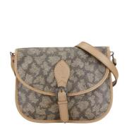 Yves Saint Laurent Vintage Pre-owned Canvas axelremsvskor Beige, Dam