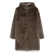 Save The Duck Yelena Faux Fur Coat Gray, Dam