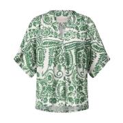 Stella Forest Blommig Oversized Blus Green, Dam