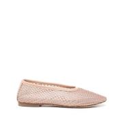 Staud Kristall Mesh Ballerina Flat Beige, Dam