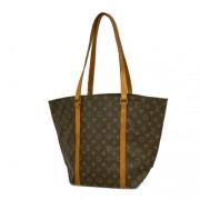 Louis Vuitton Vintage Pre-owned Tyg axelremsvskor Brown, Dam