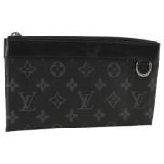 Louis Vuitton Vintage Pre-owned Canvas kuvertvskor Black, Dam