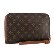 Louis Vuitton Vintage Pre-owned Canvas kuvertvskor Brown, Dam