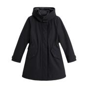 Woolrich Svart 3-i-1 vattenavvisande jacka Black, Dam