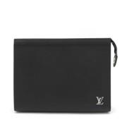 Louis Vuitton Vintage Pre-owned Laeder kuvertvskor Black, Herr