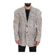 Dolce & Gabbana Elegant Vit Blazer Slim Fit White, Herr