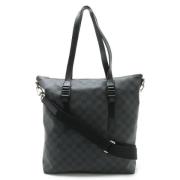 Louis Vuitton Vintage Pre-owned Canvas axelremsvskor Black, Dam