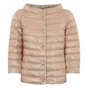 Herno Vändbar Quiltad Dunjacka Rosa/Beige Pink, Dam