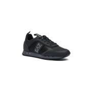 Emporio Armani EA7 Svarta Sneakers med EA7 Logo Black, Herr