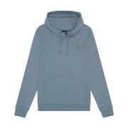 Lyle & Scott Mid Layers Oversized Pullover Hoodie Blue, Herr