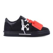 Off White Vit Vulcanized Bomull Sneakers Kvinnor Black, Dam