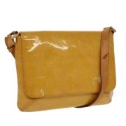 Louis Vuitton Vintage Pre-owned Laeder axelremsvskor Yellow, Dam