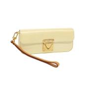 Louis Vuitton Vintage Pre-owned Laeder kuvertvskor Yellow, Dam