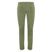 Dondup Grön Bomull Slim Fit Byxor Green, Herr