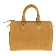 Louis Vuitton Vintage Pre-owned Laeder handvskor Yellow, Dam