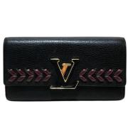 Louis Vuitton Vintage Pre-owned Laeder plnbcker Black, Dam