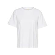 Part Two Vit Bomull T-Shirt, Regular Fit White, Dam