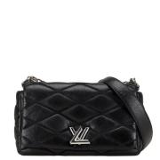 Louis Vuitton Vintage Pre-owned Laeder crossbodyvskor Black, Dam