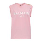 Balmain Rosa T-shirts och Polos Pink, Dam