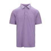 Sun68 Herr Button Polo Skjorta Purple, Herr