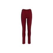 Aniye By Rynkad Leggings med Dragkedja Detalj Red, Dam