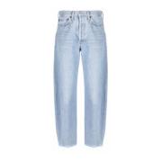 Agolde Klar Blå Wide Leg Jeans Blue, Dam