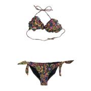 4Giveness Snörning Bikini Set Multicolor, Dam