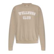 Sporty & Rich Tryckt sweatshirt Beige, Dam