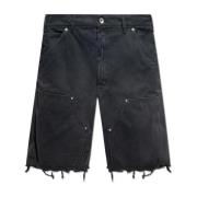 Maison Margiela Denim shorts Gray, Herr