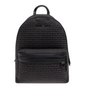 Emporio Armani Ryggsäck med monogram Black, Herr