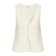 Samsøe Samsøe Vest Salou Beige, Dam