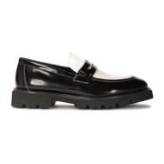 Kazar Studio Slip-on tvåfärgade lackläder loafers Black, Herr