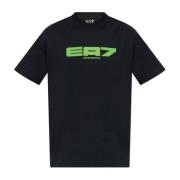 Emporio Armani EA7 T-shirt med logotyp Blue, Herr