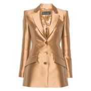 Alberta Ferretti Beige Jacka Beige, Dam