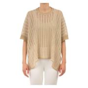 Le Tricot Perugia Beige Mantella Jacka Beige, Dam