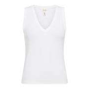 Part Two V-ringad Bright White Top White, Dam