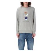 Ralph Lauren Polo Bear Sweatshirt Gray, Herr