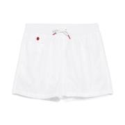 Kiton Vit Polyester Stilig Skjorta White, Herr