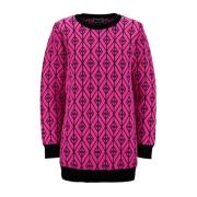 Elisabetta Franchi Logo Print Långärmad Sweatshirt Multicolor, Dam