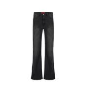 Aniye By Svarta Palazzo Denim Byxor Black, Dam