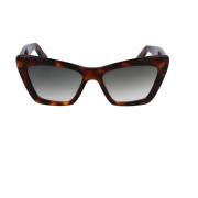 Salvatore Ferragamo Cat Eye Acetat Solglasögon Brown, Dam