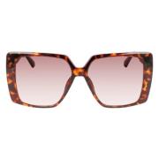 Calvin Klein Fyrkantiga Acetat Solglasögon Ckj22607S Brown, Dam