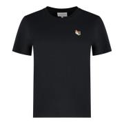 Maison Kitsuné T-Shirts Black, Dam